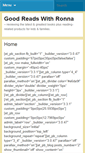 Mobile Screenshot of goodreadswithronna.com